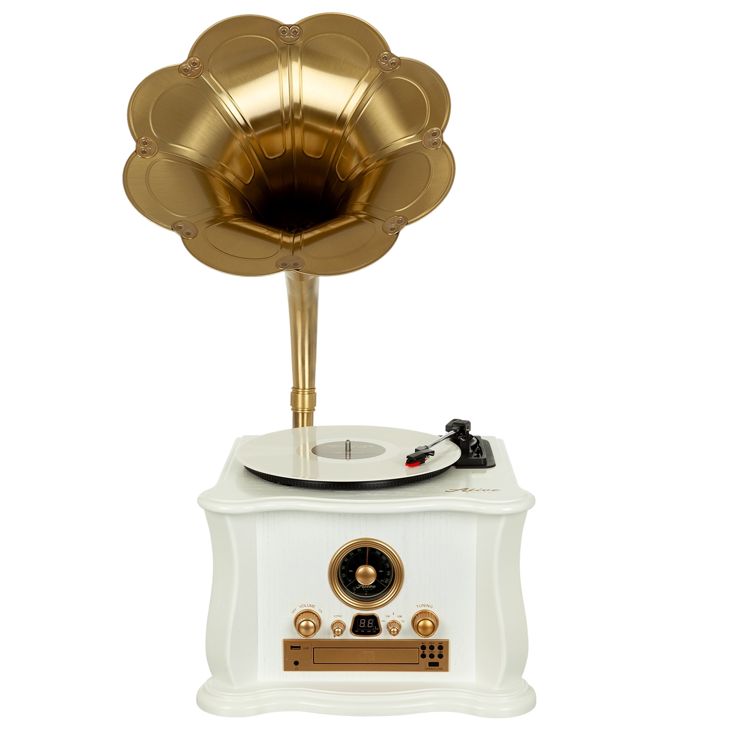 Alive Audio Gramophone — это современный виниловый проигрыватель, который сочетает в себе классичес…